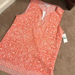 Sheer/lined sleeveless top ✨